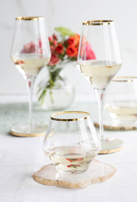 Contessa Gold Champagne Glass