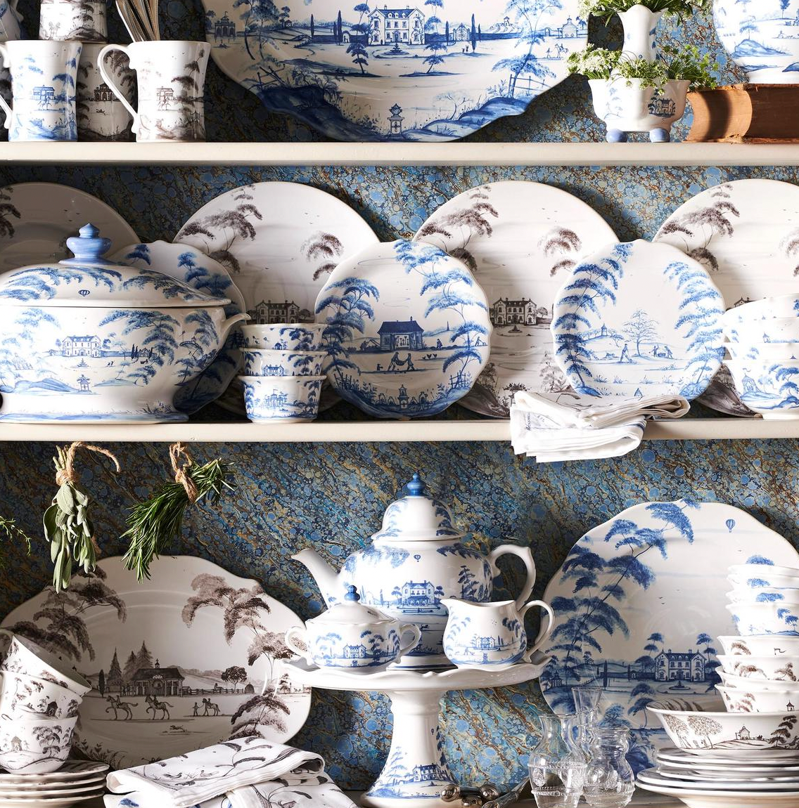 Country Estate Delft Blue Coffee Creamer