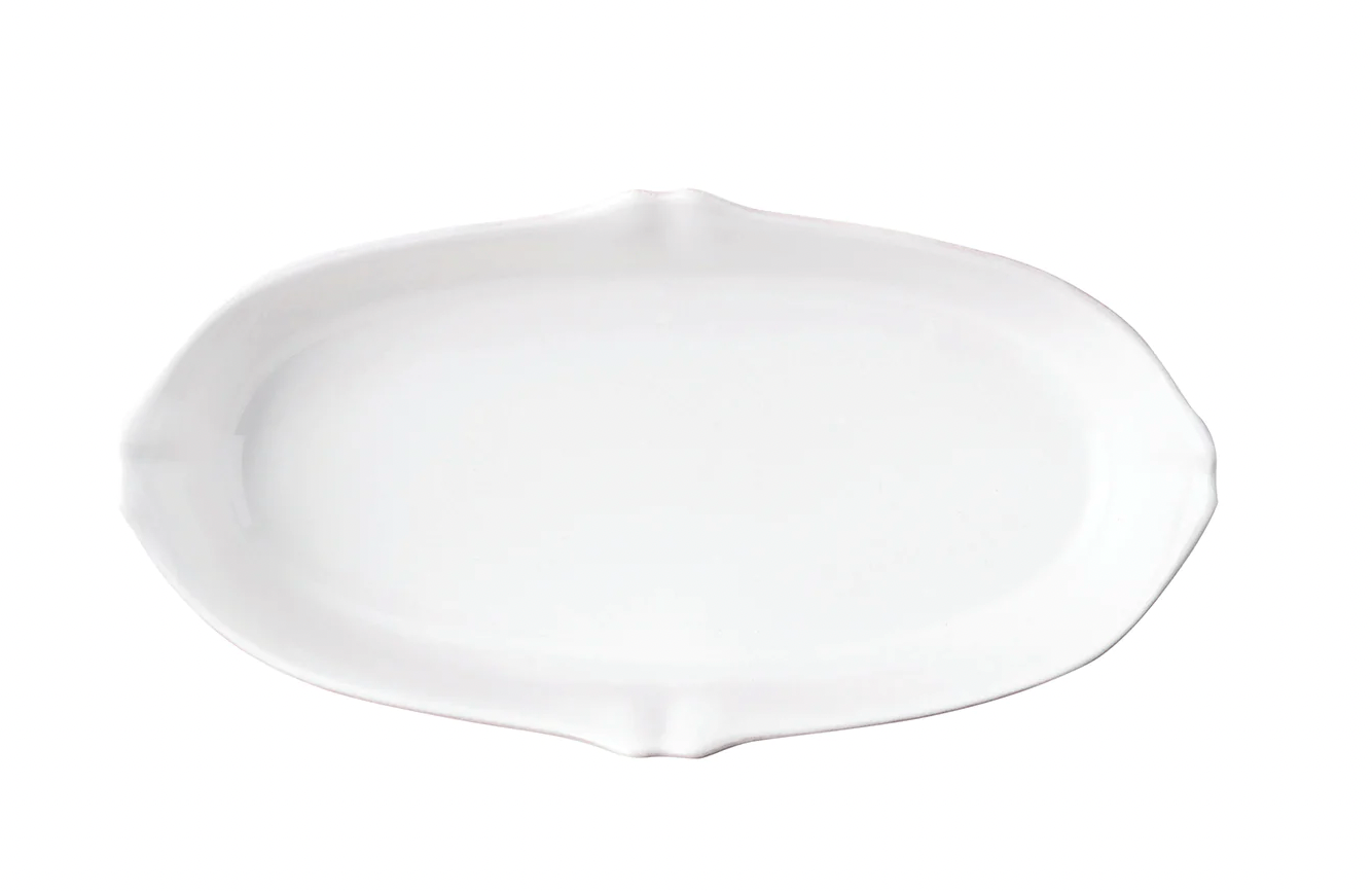 B&T Whitewash 12in Oblong Serving Dish JA69/W
