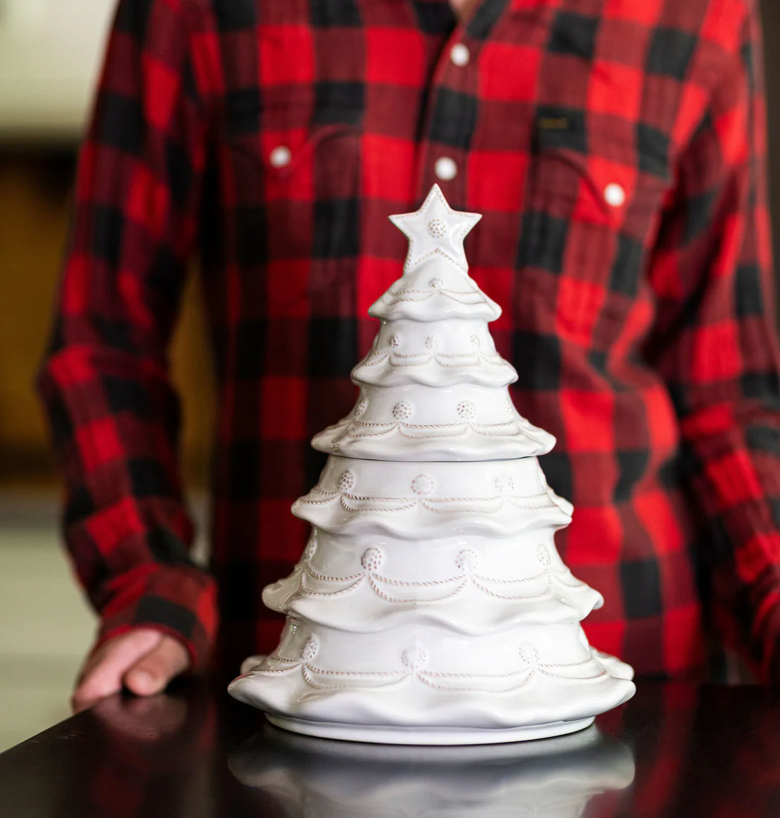 B&T Christmas Tree Cookie Jar JA130/W