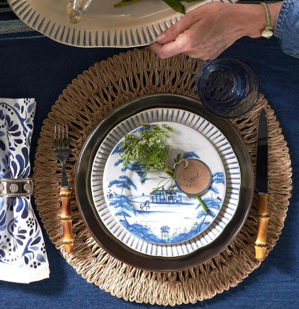 Country Estate Delft Blue Side/Cocktail Plate CE02