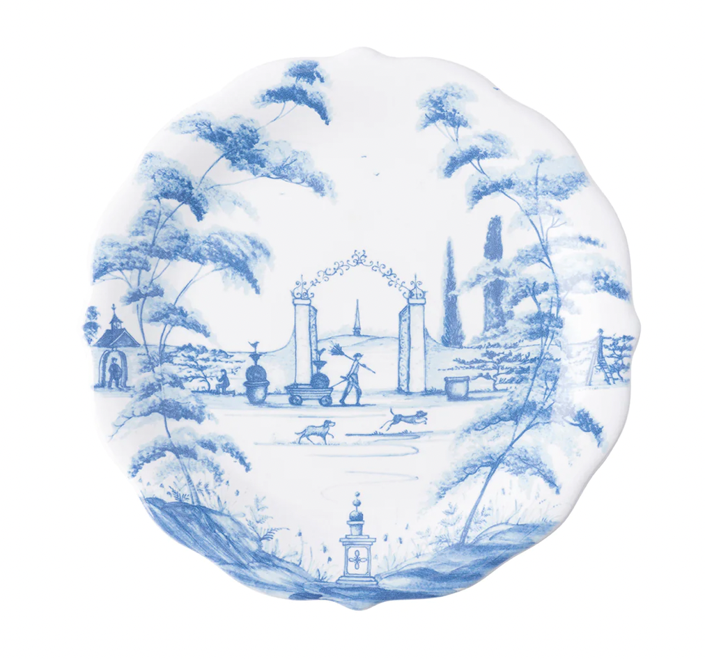 Country Estate Delft Blue Party Plates Set/4