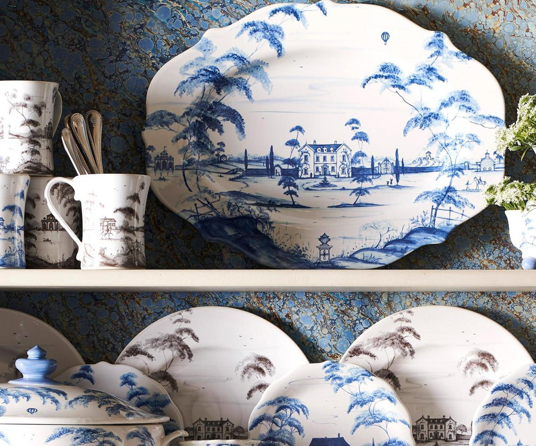 Country Estate Delft Blue Large Serving Platter