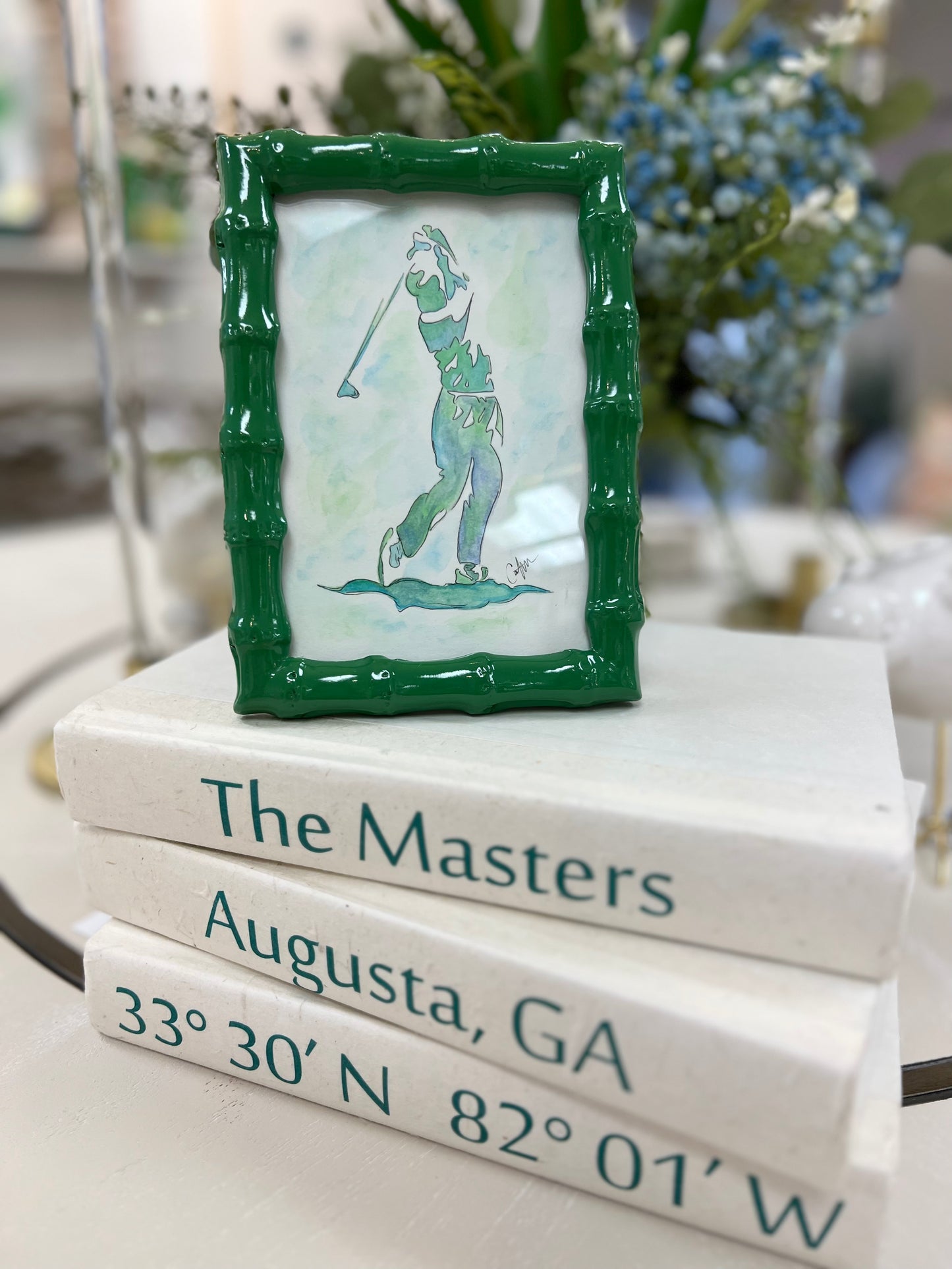 Original Watercolor Golfer