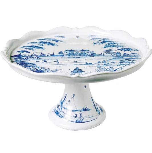 COUNTRY ESTATE DELFT BLUE CAKE STAND FETE CE18X/44⭐️