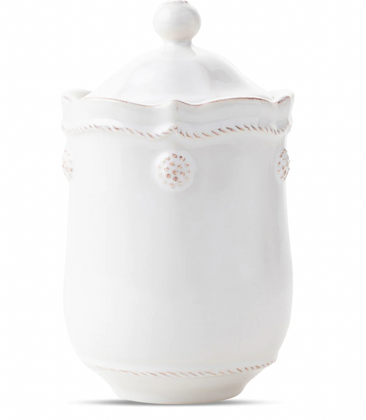 B&T Whitewash Lidded Jar JAV05/W