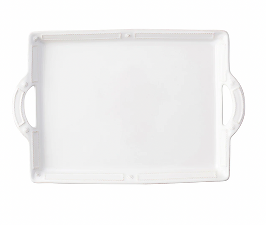 French Panel Platter with Handles JB25/W